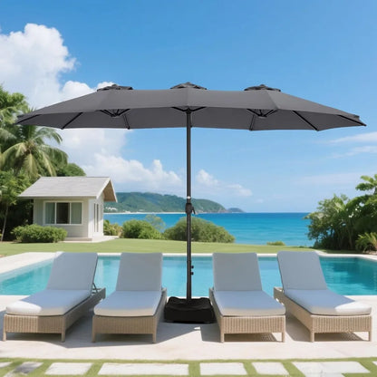 15ft Rectangle Oversized Double Sided Pool Umbrellas
