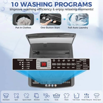 20Lbs Capacity Full-Automatic Washer and Dryer Combo