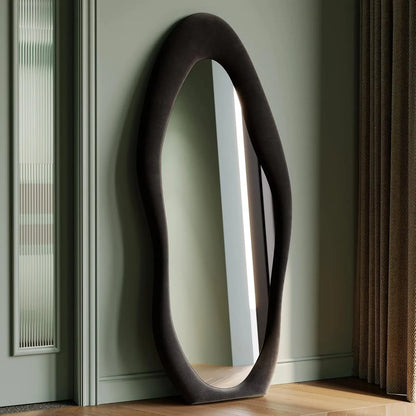 63x24 inch full-length mirror, irregular wave mirror