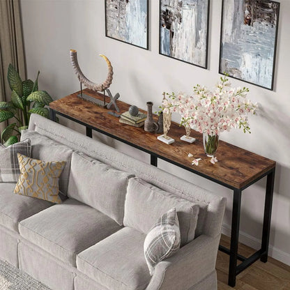 70.9-inch Extra Long Console Table Easy Assembly