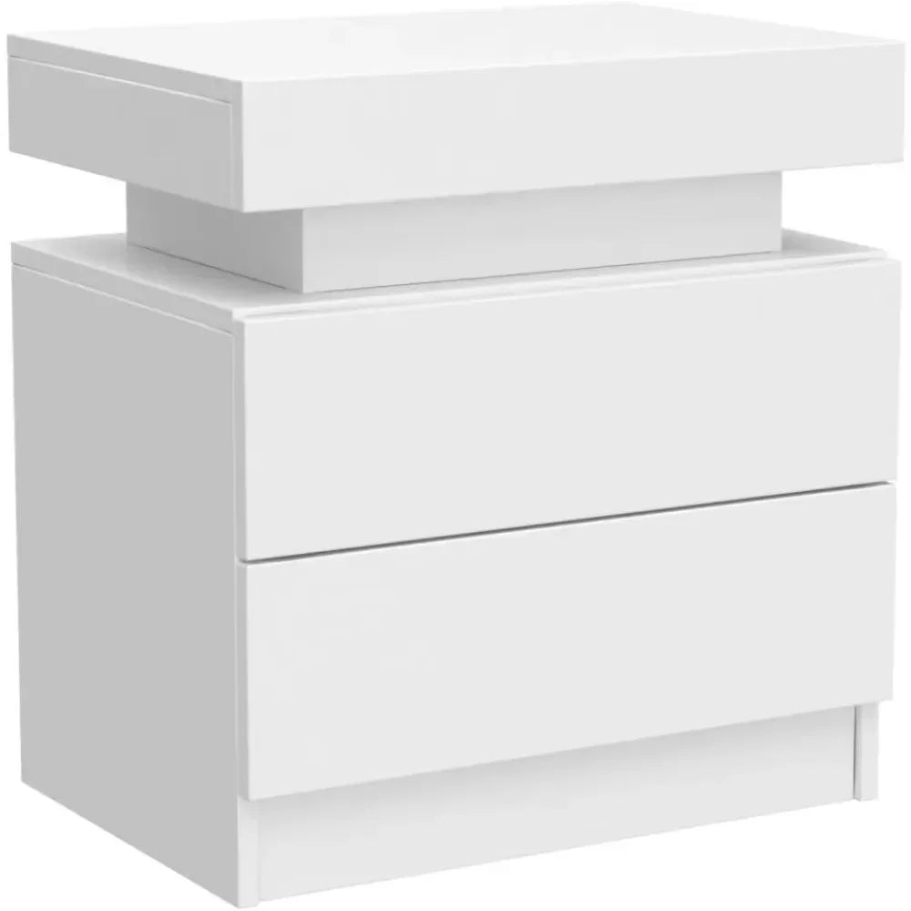 Bedside Tables with Touch Light, with 2 Drawers