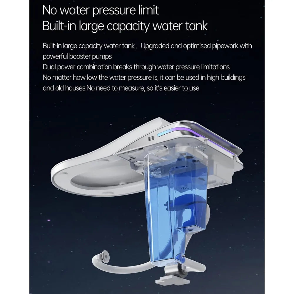 Luxury Smart Toilet with Water Tank, Auto Close Lid