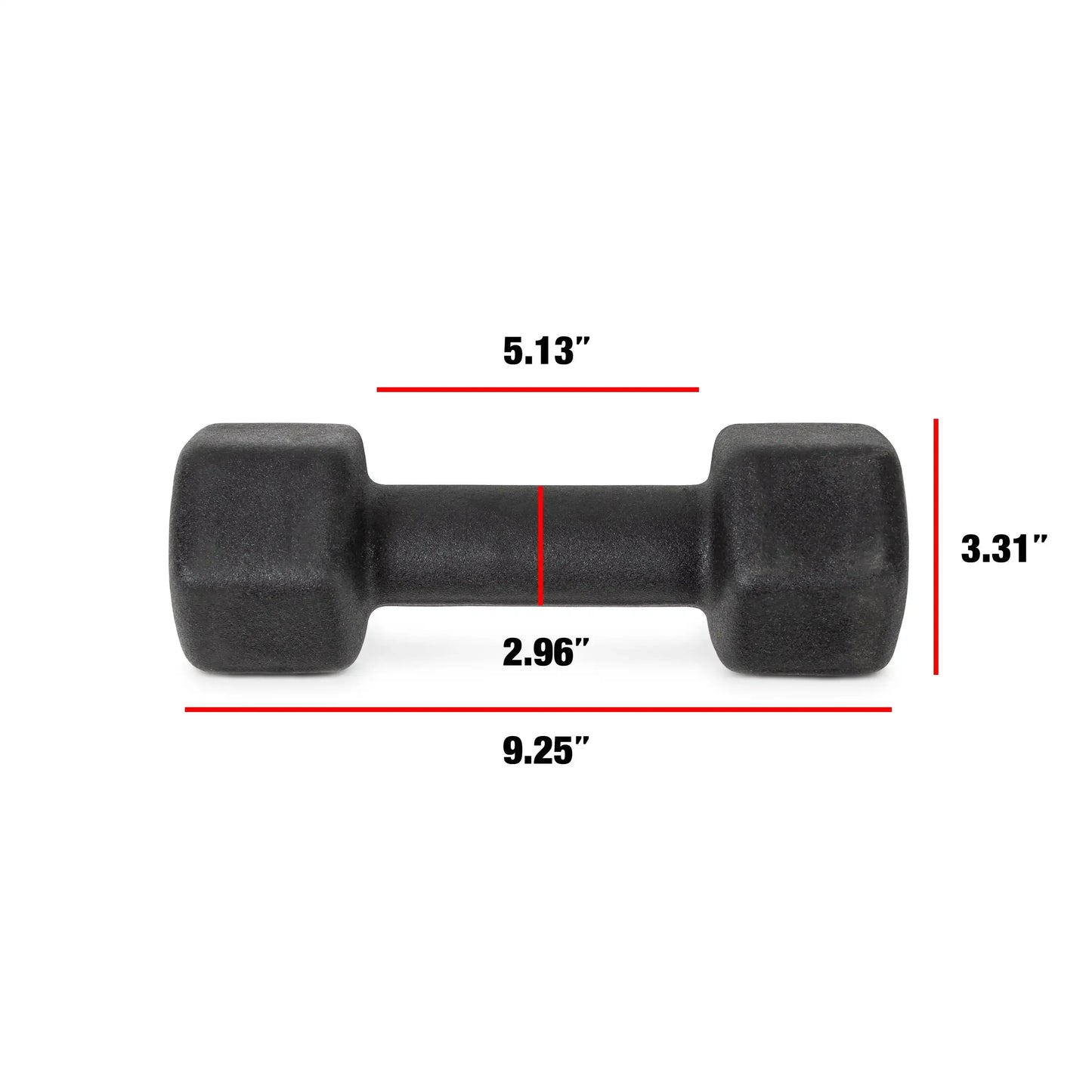 9lb Pair Non-Slip Neoprene Dumbbells Set