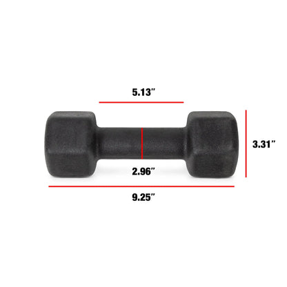 9lb Pair Non-Slip Neoprene Dumbbells Set