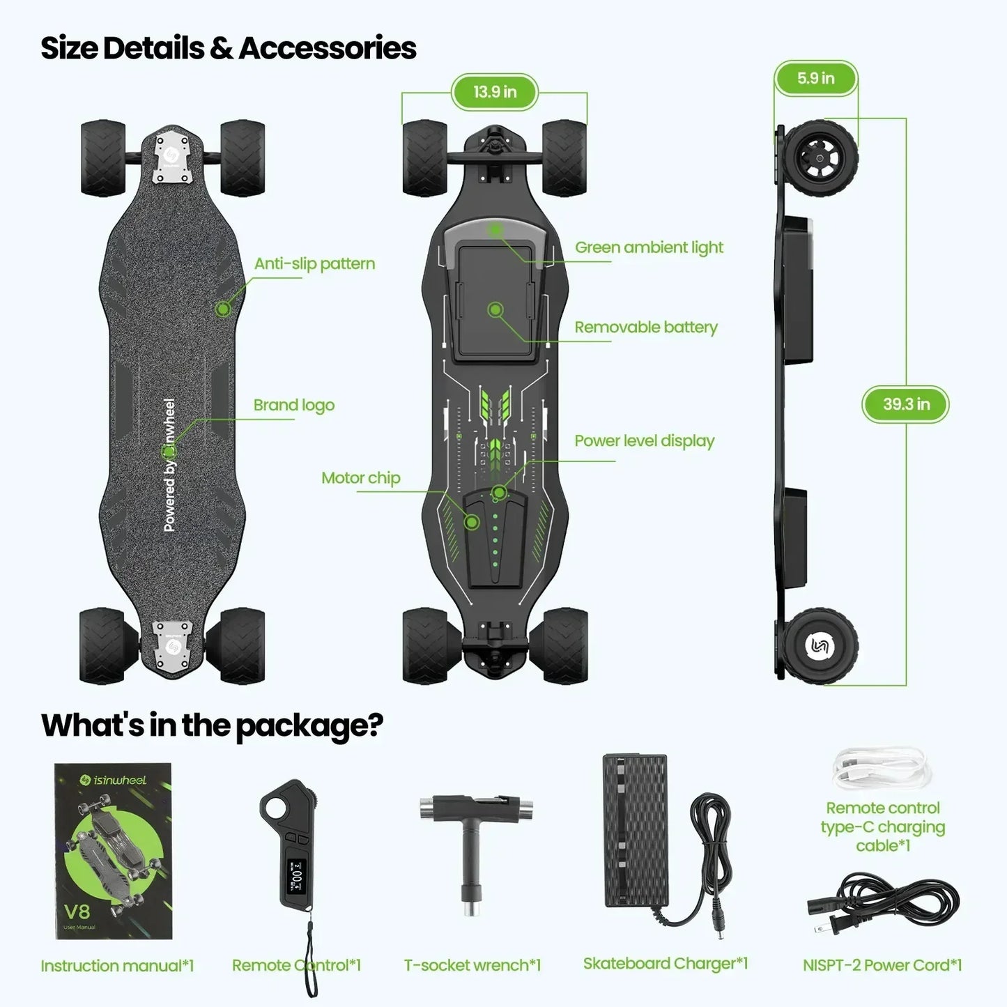 Electric Scooter 600W*2 Dual Motor