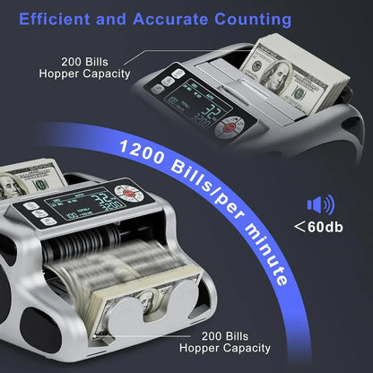High Performance Money Counter Machine for Dollar and Euro Bills