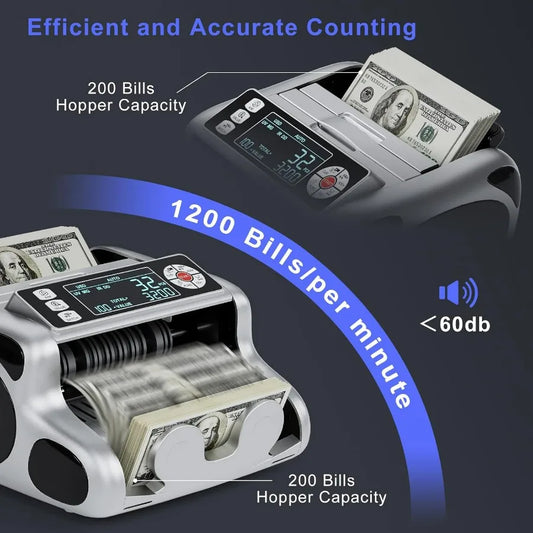 High Performance Money Counter Machine for Dollar and Euro Bills