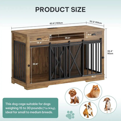 63 Inch Heavy Duty Wooden Cage Furniture