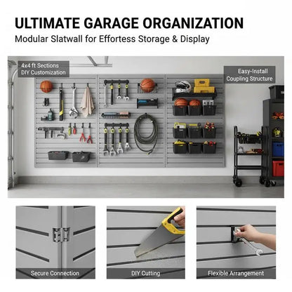 Tool wall 1230x1235x20mm grey wall organizer
