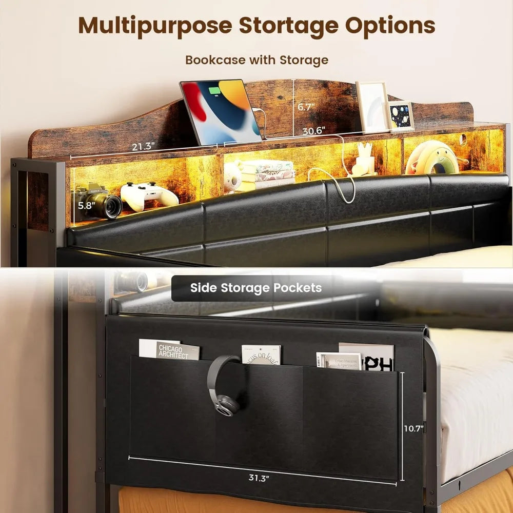 Twin XL Day Bed with Charging Station