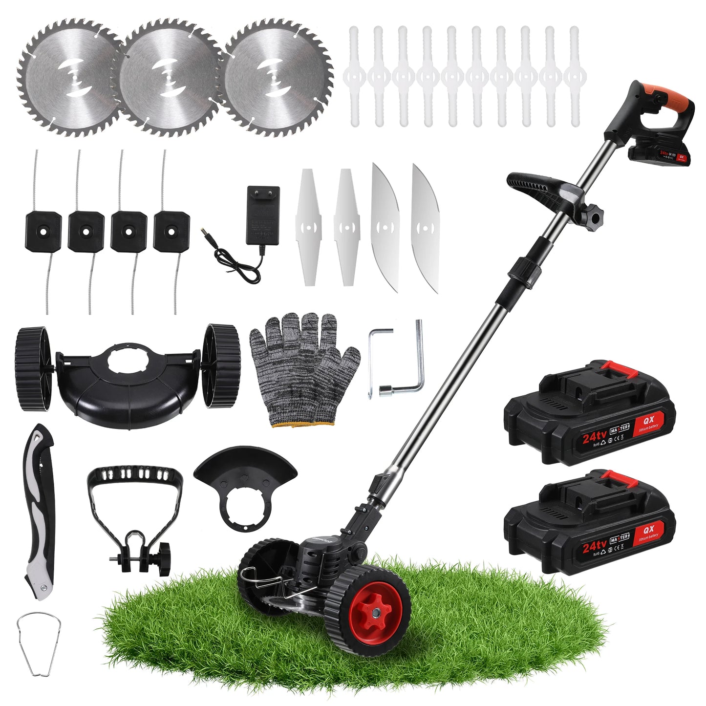 Electric Lawn Mower Cordless Grass Trimmer