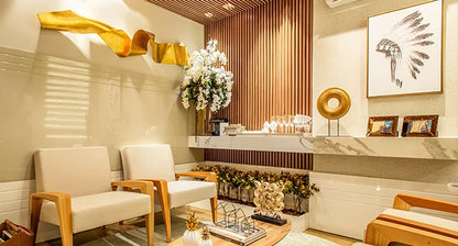 94.5x7.9-inch 4PCS Wood Noise Reduction 3D Textured Wall Panels