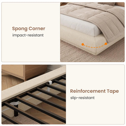 Full Queen King Cloud Platform Bed Frame
