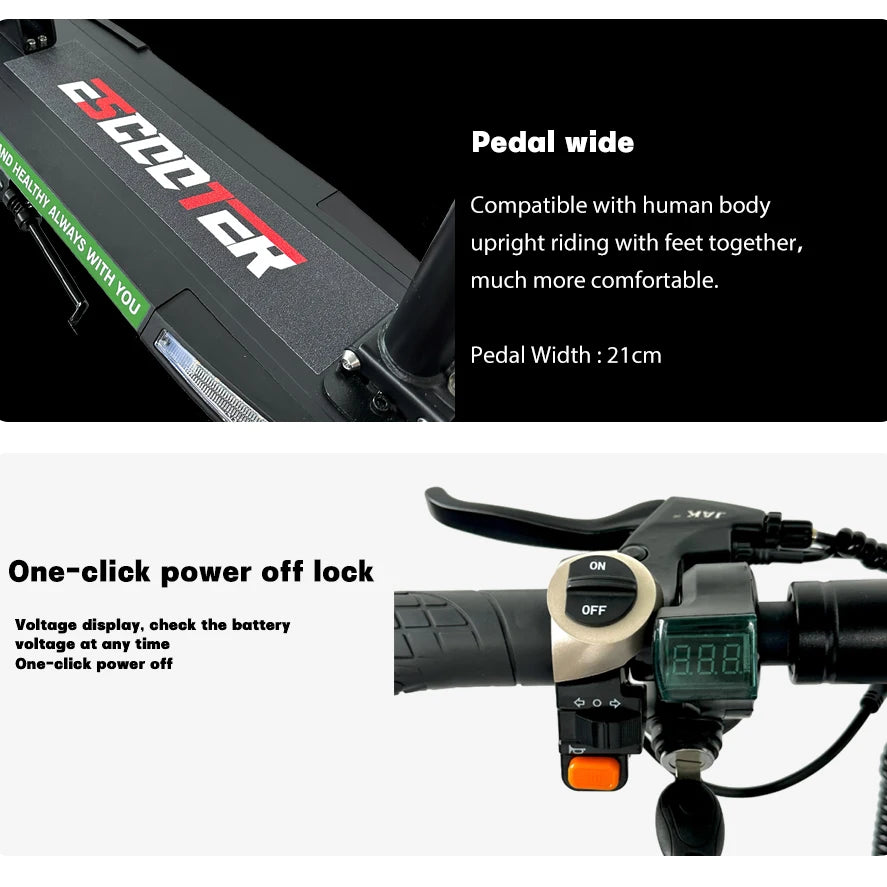 10-Inch Wheels Dual Suspension Foldable Electric Scooter