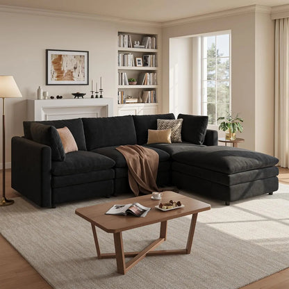 97in Modular L-Shape Sectional Sofa Deep Seat