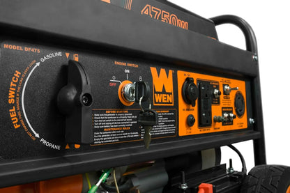 2025 Dual Fuel Portable Generator with Electric Start