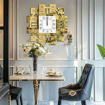 60CM Decorative Wall Clock Inlay Battery Operated