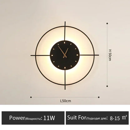 Wall Lamp with Clock Dining Room Decor