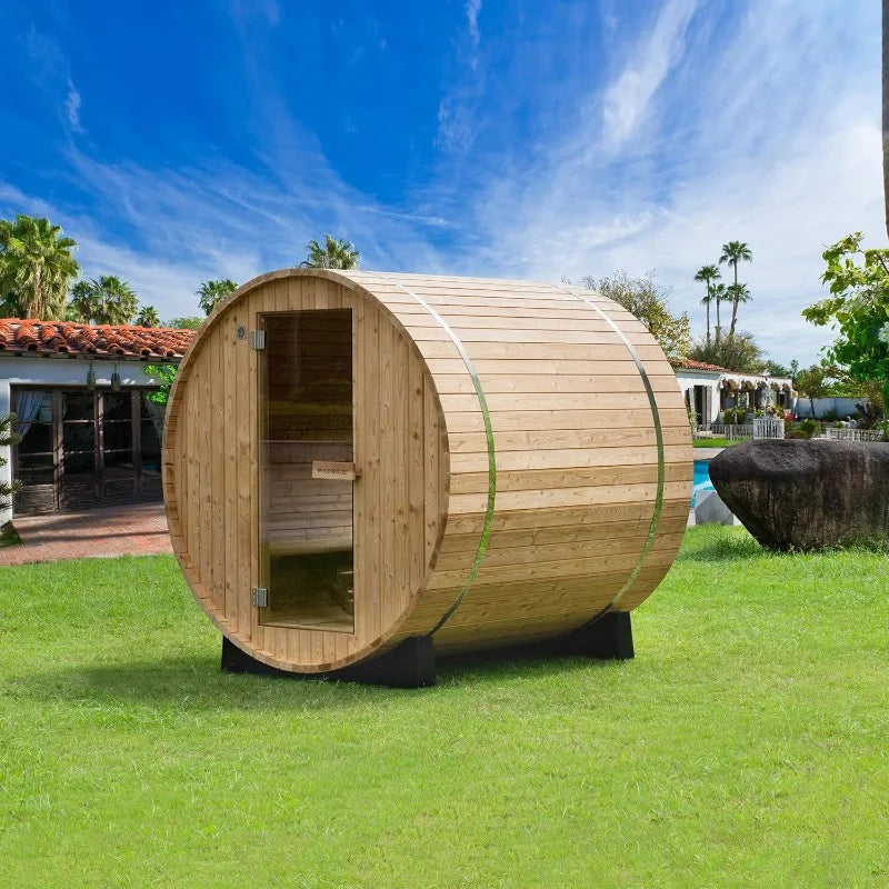 4-Person Barrel Style Luxury Home Sauna
