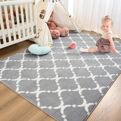 Large Shag Area Rug Memory Foam Indoor Carpet for Kids Room Decor