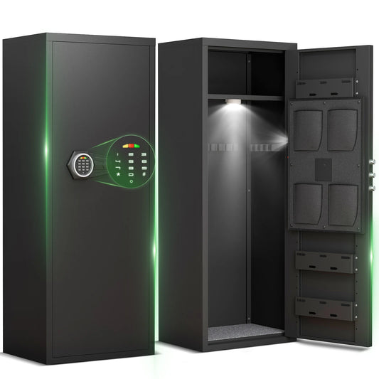 Gun Safe with Removable Shelf and 3 Magnetic Gun Slots