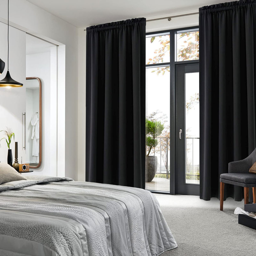 1 Panel Black Out Curtains Panels Drapes for Living Room Bedroom