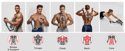 Full Body Power Trainer with Hydraulic Resistance