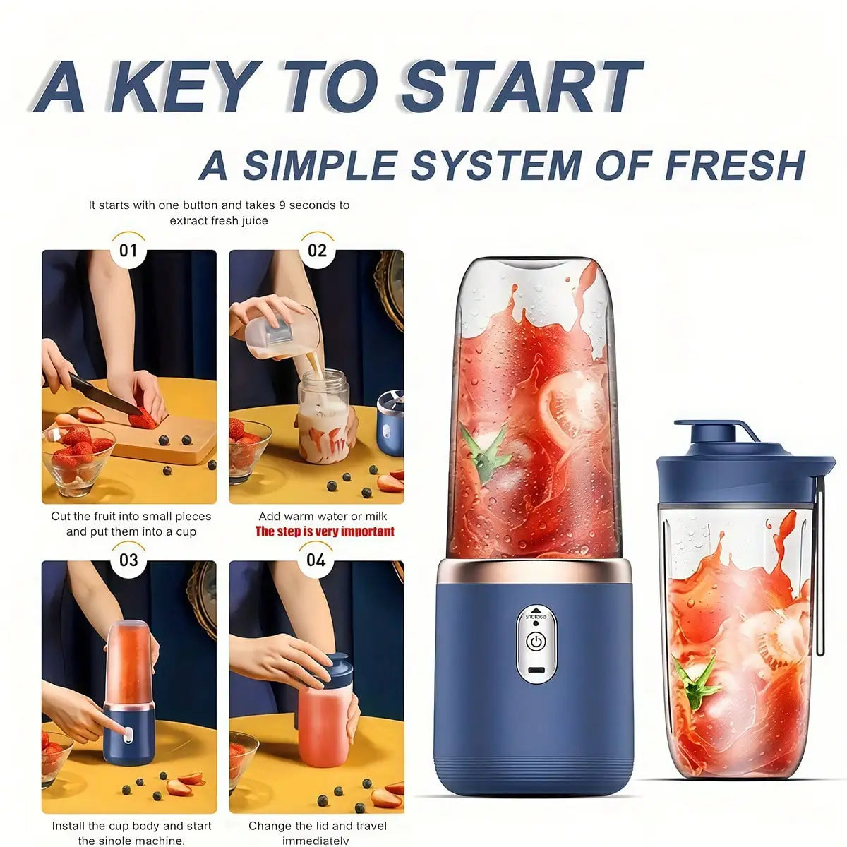 450ml Portable Juicer Blender