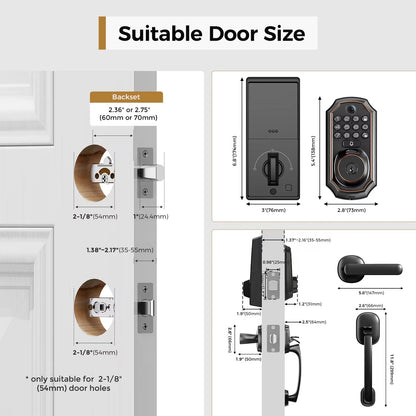 Smart Wi-Fi Keyless Door Lock with Camera