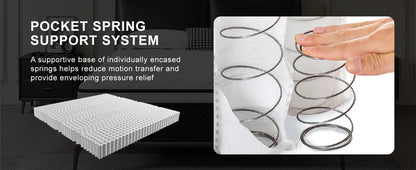 12 Inch Gel Memory Foam Hybrid Mattress