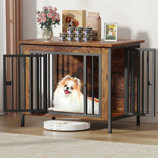 31.5" Chew-Resistant Crates for Small and Medium Dogs