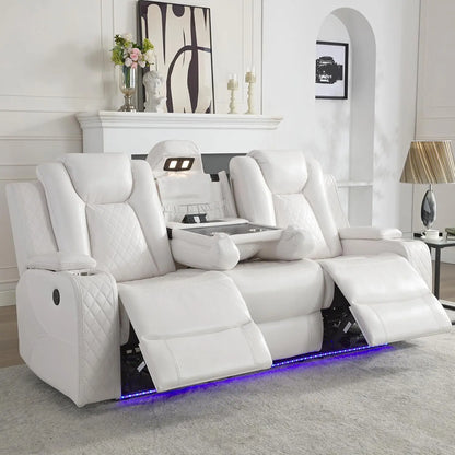 Power Reclining Sofa w/ Wireless Charger and Reading Light