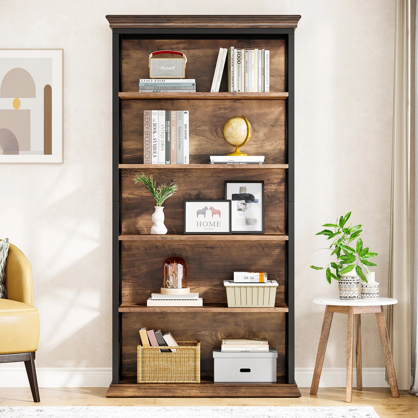 71 Inches Industrial Bookshelf