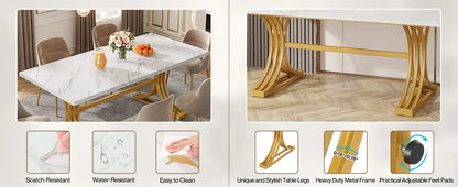 63-Inch Rectangular Dining Table for 4 to 6 people