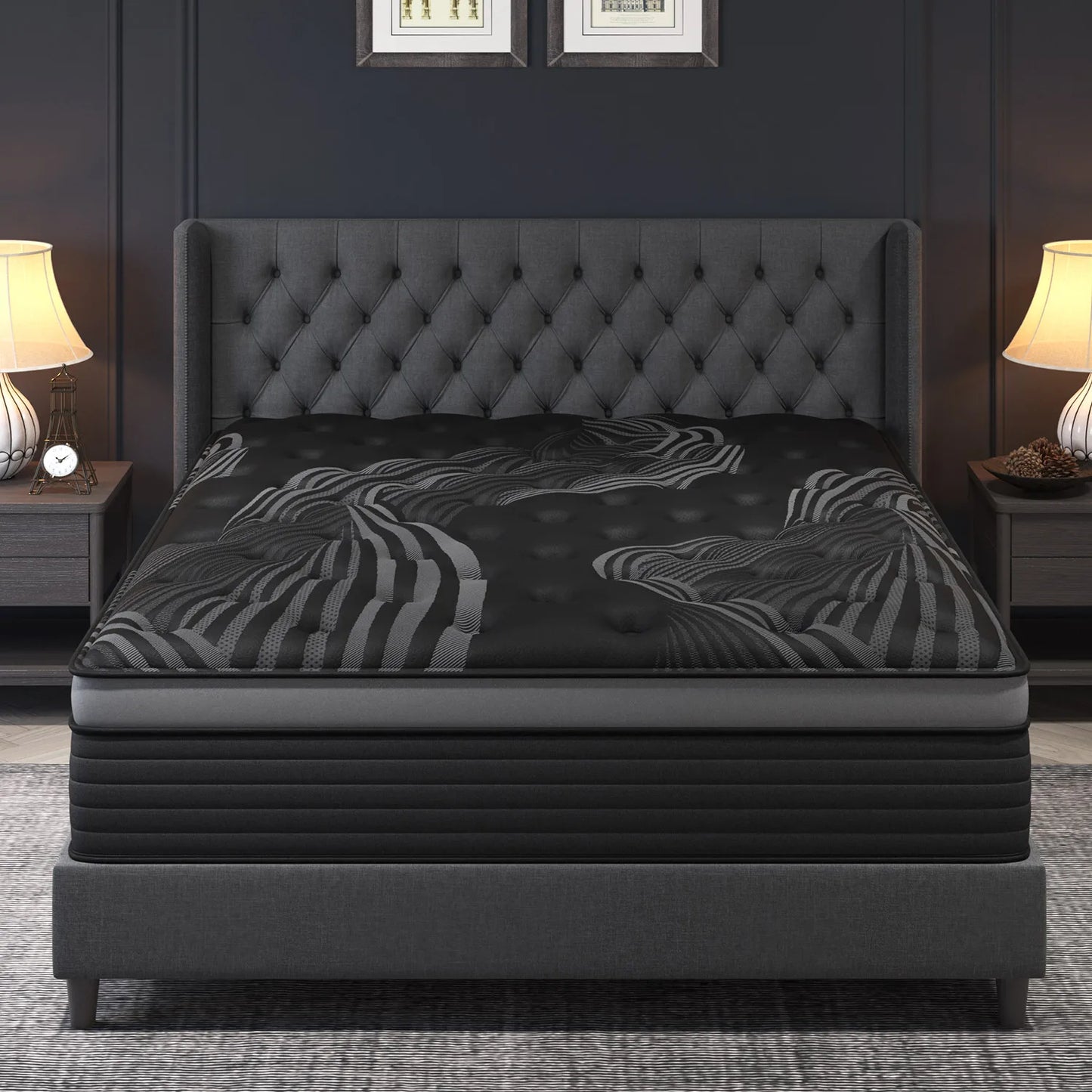 12"14" Gel Memory Foam Hybrid Pocket Spring Mattress