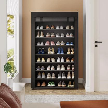 10 Tier Shoes Rack Organizer with Cover