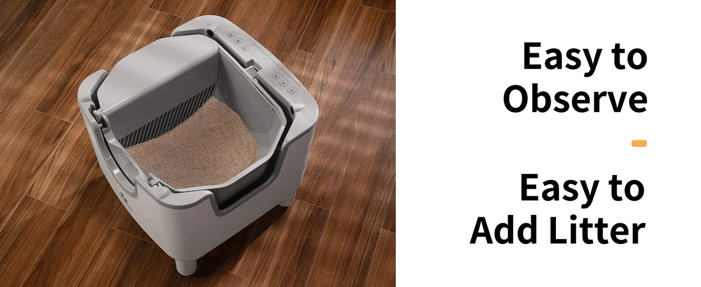 F6 Self-Cleaning Litter Box with Odor Control