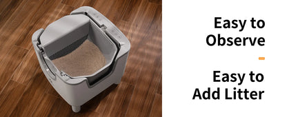 F6 Self-Cleaning Litter Box with Odor Control