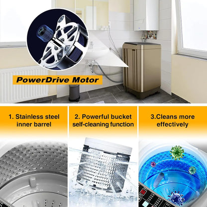 2.3 Cu. Ft. Customizable Portable Washing Machine Program