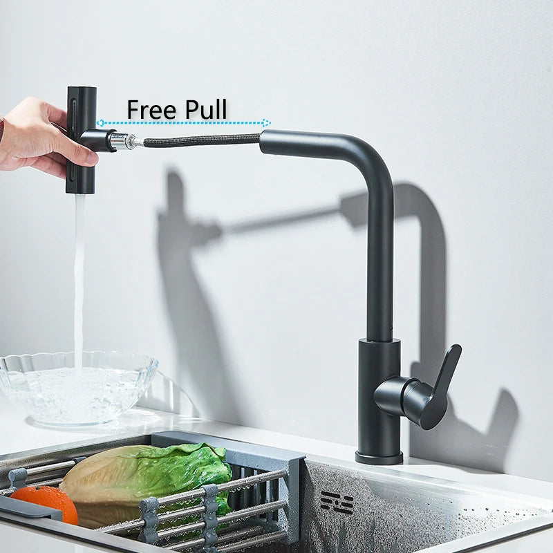 Kitchen Faucet Flexible Pull Out Water Mixer Tap