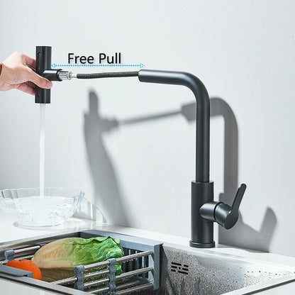 Kitchen Faucet Flexible Pull Out Water Mixer Tap