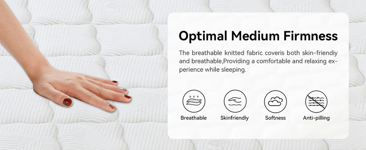 12 Inch Gel Memory Foam Hybrid Mattress