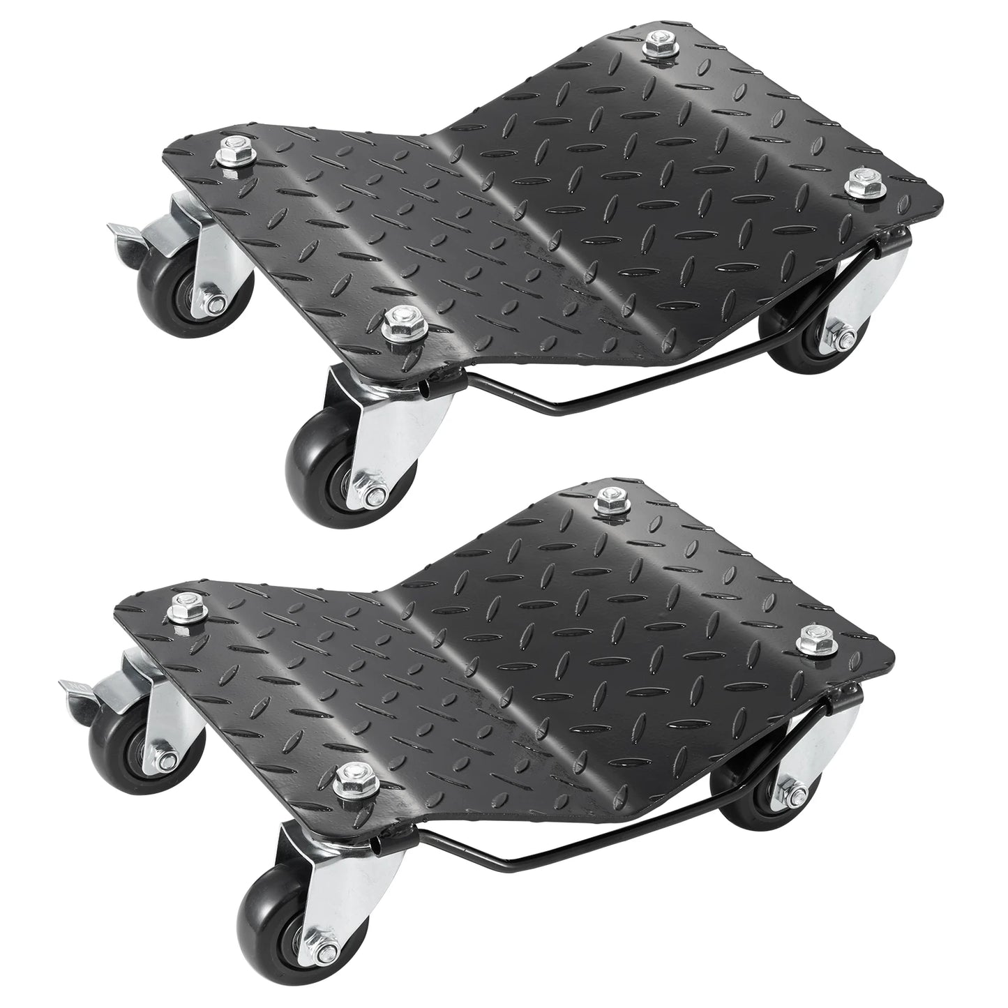2/4PCS Wheel Trolley Dolly, 1500Lbs Weight Capacity