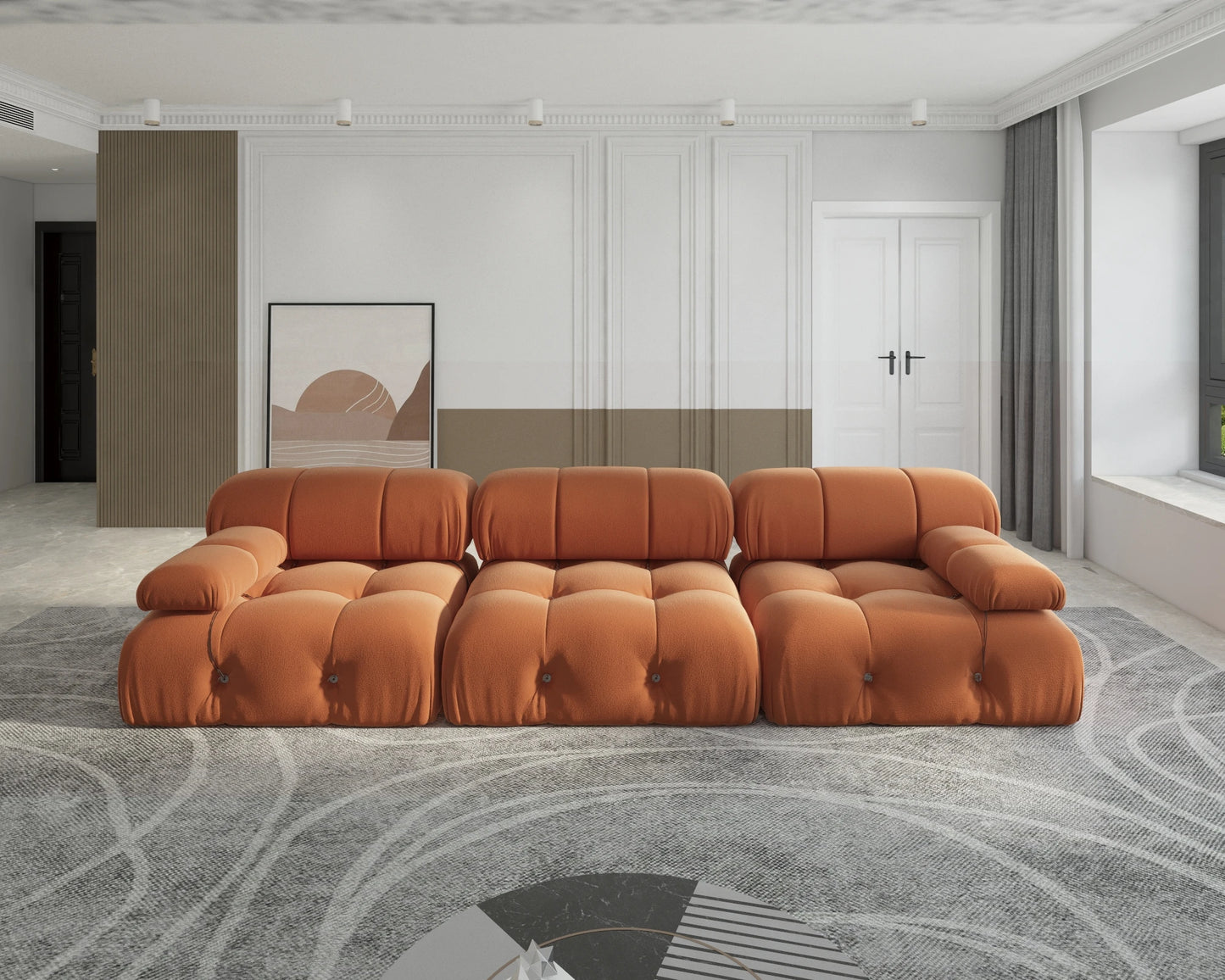 104" Minimalist Modular Sectional Sofas
