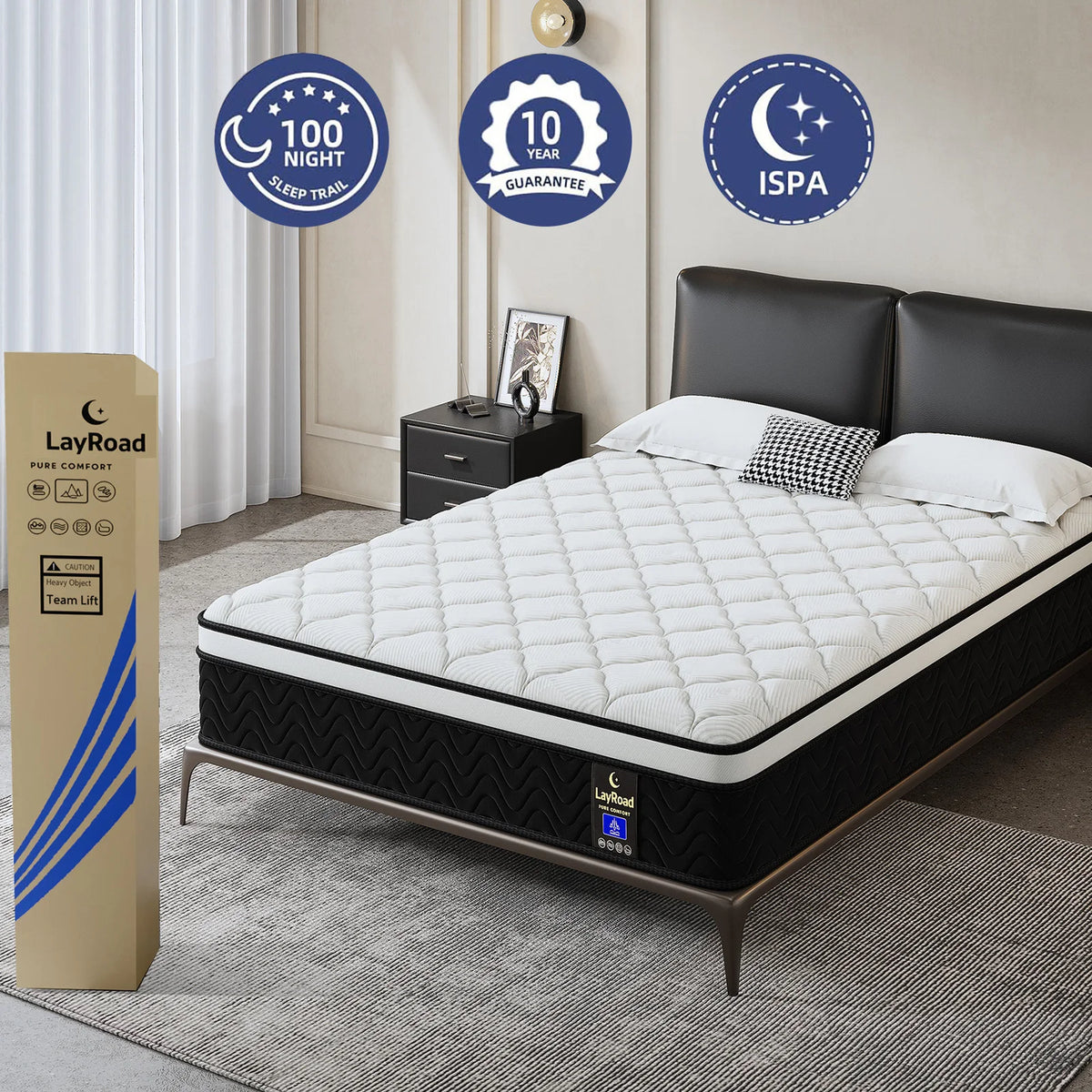 12 Inch Gel Memory Foam Hybrid Mattress