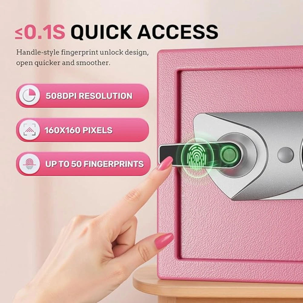 Fireproof Biometric Safe Box Hidden Design