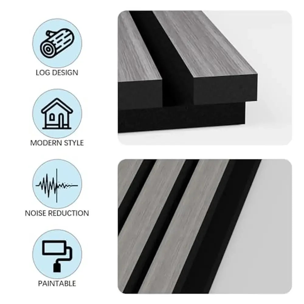 47.2"x23.6" Wooden 3D Fluted Sound Absorbing Wall Paneling