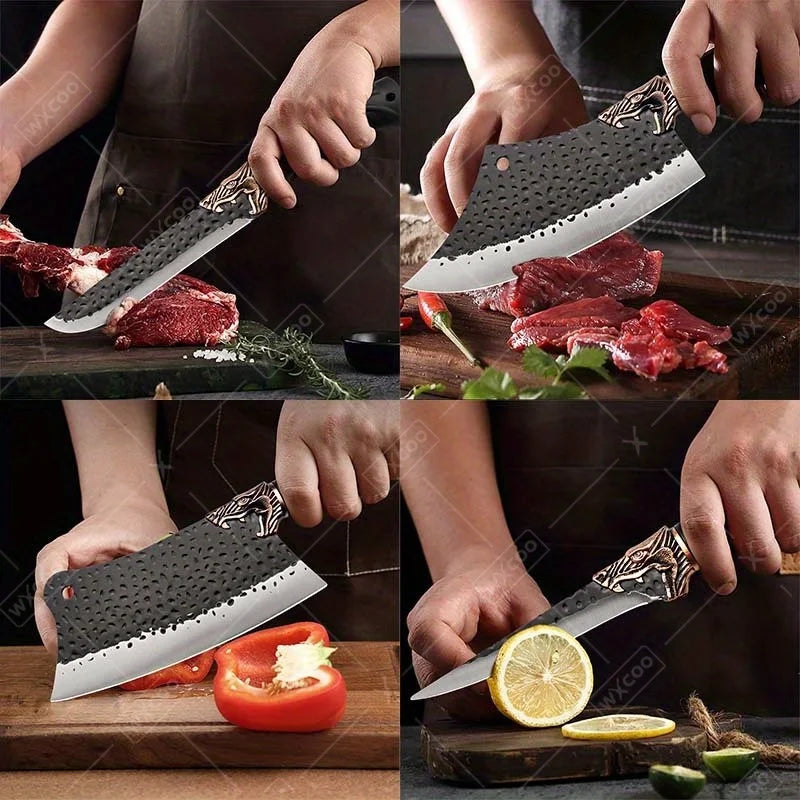 8PCS Stainless steel Professional Kitchen Chef Knife Set