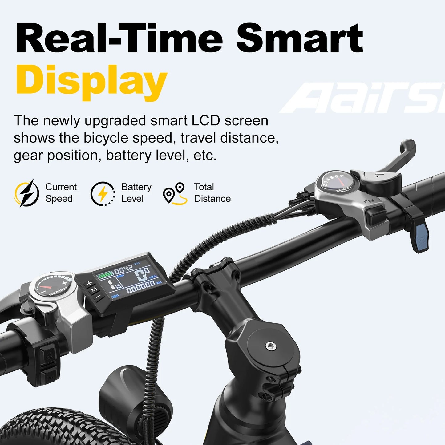 26" Electric Bike, with 21 Speed Dual Suspension