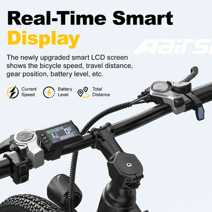 26" Electric Bike, with 21 Speed Dual Suspension